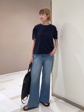 「CONTROL FREAK / CTFK（コントロールフリーク）のアイテム」を使った、MIYUさん（レディース・163cm）の夏コーディネート