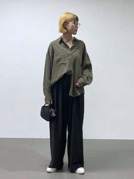 「BARNYARDSTORM（バンヤードストーム）のアイテム」を使った、MIYUさん（レディース・163cm）の夏コーディネート