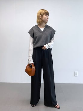 「ブレスレット」｜「アイテム（スリッポン）」を使った、MIYUさん（レディース・163cm）の夏コーディネート