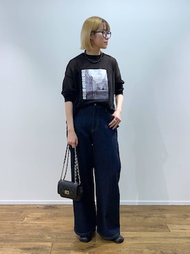 「BARNYARDSTORM（バンヤードストーム）のアイテム（アクセサリー）」を使った、MIYUさん（レディース・163cm）の秋コーディネート