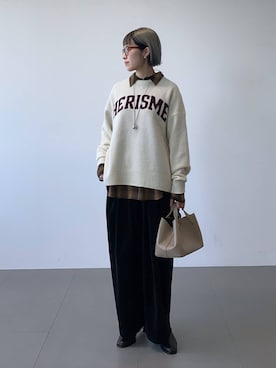 「アイテム（アクセサリー、その他）」を使った、MIYUさん（レディース・163cm）の冬コーディネート