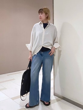 「CONTROL FREAK / CTFK（コントロールフリーク）のアイテム」を使った、MIYUさん（レディース・163cm）の夏コーディネート