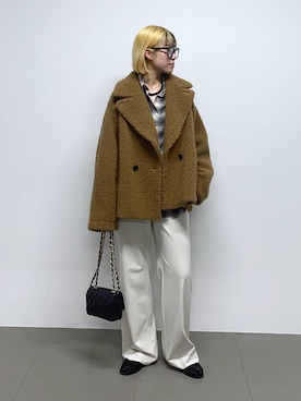 「MILOS（ミロス）のアイテム」を使った、MIYUさん（レディース・163cm）の秋コーディネート
