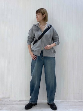 「BARNYARDSTORM（バンヤードストーム）のBARNYARDSTORM / ハイブリッドストレッチブーツ（ブーツ）」を使った、MIYUさん（レディース・163cm）の秋コーディネート
