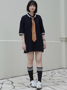 「adidas（アディダス）のサンバ OG / SAMBA OG / アディダスオリジナルス adidas Originals スニーカー（スニーカー）」を使った、イリアさん（レディース・166cm）の秋コーディネート