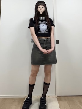 「ハイソックス」｜IRIA🐏🌼さん（レディース・166cm）の夏コーディネート