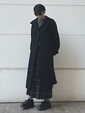 「おでかけコーデ」｜「アイテム（その他アウター）」を使った、有希さん（レディース・160cm）の冬コーディネート