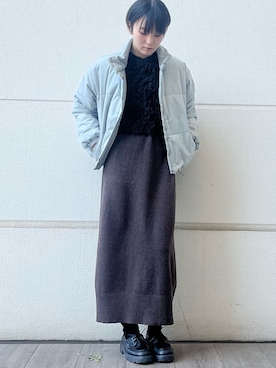 「アイテム（ワンピース/ドレス）」を使った、有希さん（レディース・160cm）の冬コーディネート