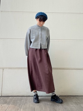 「アイテム（ワンピース/ドレス）」を使った、有希さん（レディース・160cm）の秋コーディネート