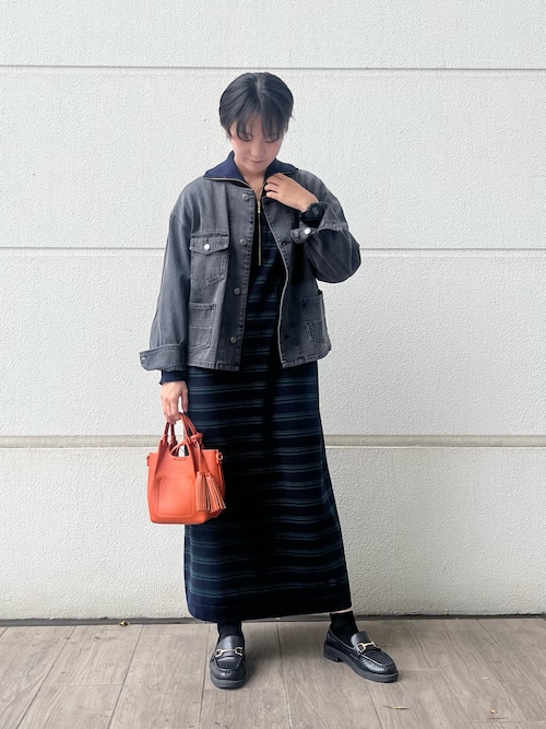 セール】ハーフジップポロワンピース（ワンピース）｜ITEMS