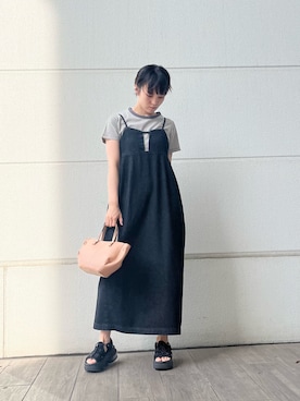 「アイテム（ワンピース/ドレス）」を使った、kannonnuuさん（レディース・160cm）の夏コーディネート