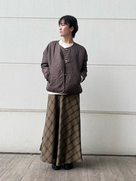 「アイテム（ニット/セーター）」を使った、有希さん（レディース・160cm）の秋コーディネート