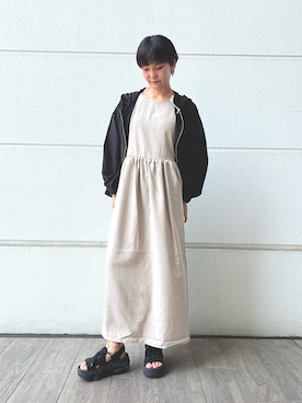 「アイテム（ワンピース/ドレス）」を使った、kannonnuuさん（レディース・160cm）の秋コーディネート