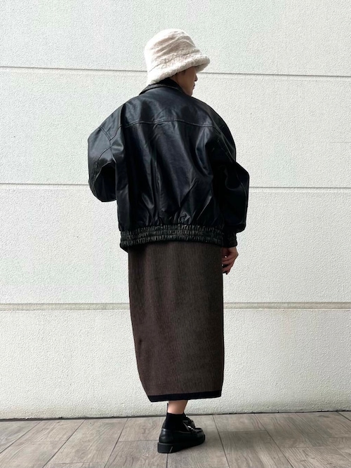 ヴィンテージレザーライクジャケット ブラック　URBAN RESEARCH 新品 URBAN RESEARCH ITEMS｜ヴィンテージレザーライクジャケット