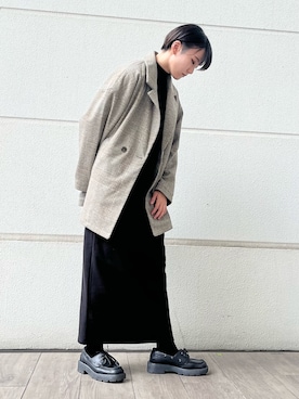「アイテム（その他アウター）」を使った、有希さん（レディース・160cm）の秋コーディネート