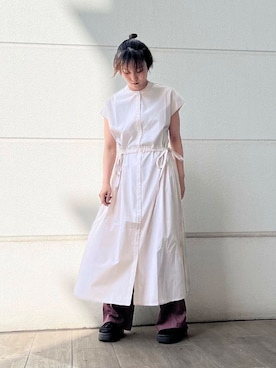 「初夏のお出掛けコーデ」｜「アイテム（ワンピース/ドレス）」を使った、kannonnuuさん（レディース・160cm）の春コーディネート