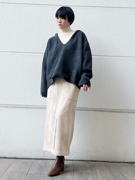 有希さん(レディース・160cm)の冬コーディネート