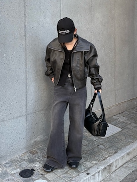 「COLONY 2139（コロニートゥーワンスリーナイン）のアイテム（パンツ）」を使った、Mikuさん（レディース・147cm）の春コーディネート