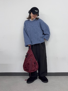 「アイテム（スリッポン）」を使った、Mikuさん（レディース・147cm）の秋コーディネート