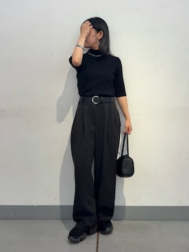 「キレイめコーデ」｜「アイテム（ハンドバッグ）」を使った、Mikuさん（レディース・147cm）の秋コーディネート
