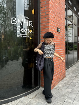 「ビスチェコーデ」｜「アイテム（その他トップス）」を使った、Mikuさん（レディース・147cm）の夏コーディネート