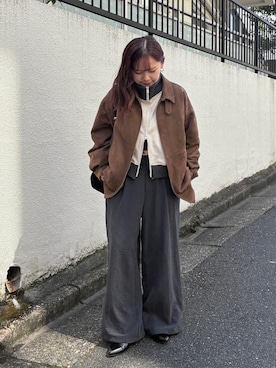 「COLONY 2139（コロニートゥーワンスリーナイン）のアイテム（パンツ）」を使った、Mikuさん（レディース・147cm）の秋コーディネート