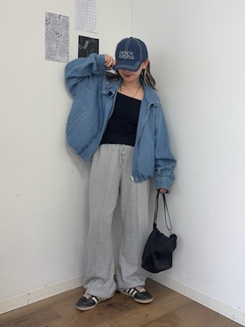 「COLONY 2139（コロニートゥーワンスリーナイン）のアイテム（バッグ）」を使った、Mikuさん（レディース・147cm）の春コーディネート