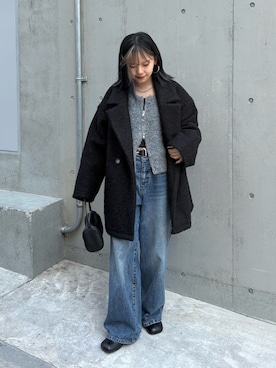 「アイテム（ベルト）」を使った、Mikuさん（レディース・147cm）の秋コーディネート