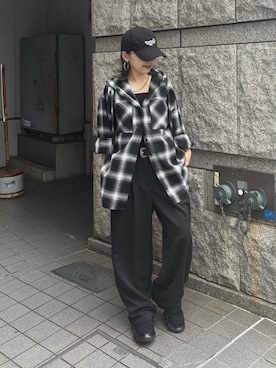 「アイテム（バックパック/リュック）」を使った、Mikuさん（レディース・147cm）の秋コーディネート