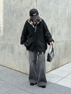 「アイテム（帽子）」を使った、Mikuさん（レディース・147cm）の秋コーディネート