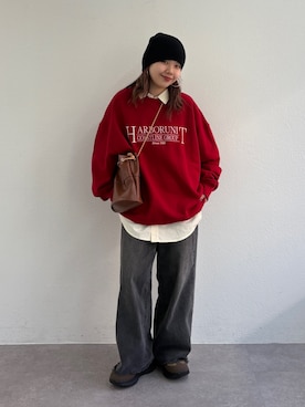 「COLONY 2139（コロニートゥーワンスリーナイン）のアイテム（帽子）」を使った、Mikuさん（レディース・147cm）の夏コーディネート