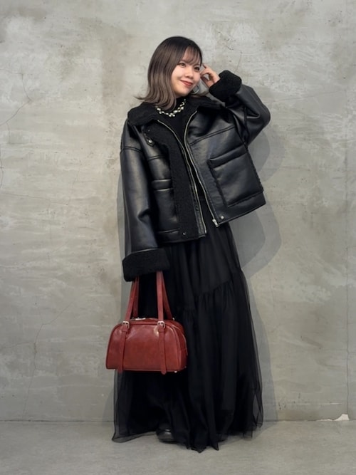 フェイクレザームートンブルゾン（ブルゾン）｜COLONY 2139（コロニー