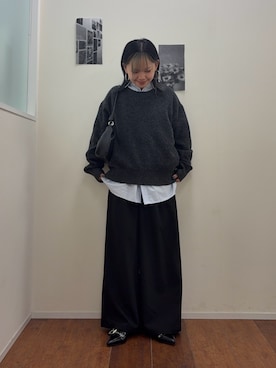 「COLONY 2139（コロニートゥーワンスリーナイン）のアイテム（ショルダーバッグ）」を使った、Mikuさん（レディース・147cm）の冬コーディネート