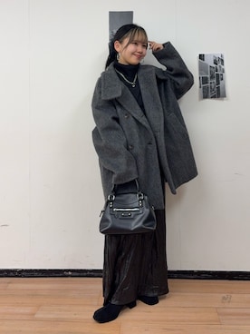 「アイテム（シュシュ）」を使った、Mikuさん（レディース・147cm）の秋コーディネート