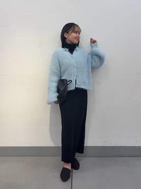 「COLONY 2139（コロニートゥーワンスリーナイン）のアイテム（ショルダーバッグ）」を使った、Mikuさん（レディース・147cm）の冬コーディネート