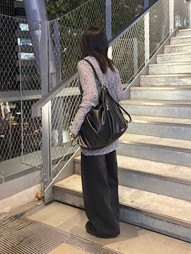 「COLONY 2139（コロニートゥーワンスリーナイン）のアイテム（バッグ）」を使った、Mikuさん（レディース・147cm）の春コーディネート