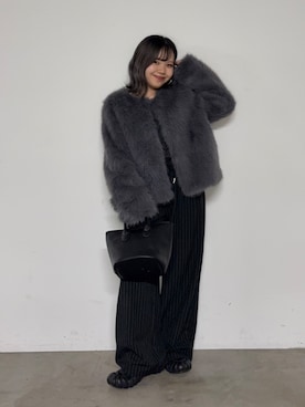 「COLONY 2139（コロニートゥーワンスリーナイン）のアイテム（Tシャツ/カットソー）」を使った、Mikuさん（レディース・147cm）の秋コーディネート