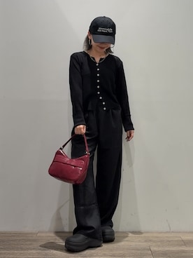 「アイテム（ハンドバッグ）」を使った、Mikuさん（レディース・147cm）の夏コーディネート