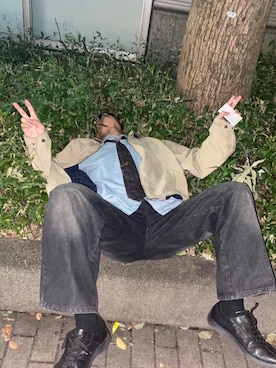 「CASPER JOHN（キャスパージョン）のアイテム」を使った、12estaさん（メンズ・177cm）の秋コーディネート