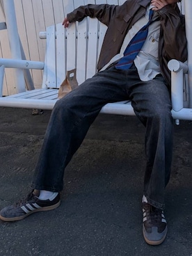 「CASPER JOHN（キャスパージョン）のアイテム」を使った、12estaさん（メンズ・177cm）の秋コーディネート