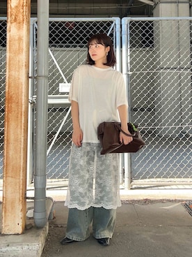 「骨格ナチュラル」｜furi82さん（レディース・165cm）の夏コーディネート