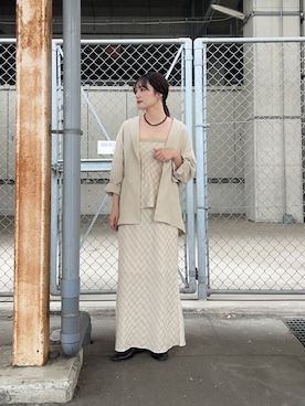 「KBF（ケイビーエフ）のアイテム（その他アウター）」を使った、furi82さん（レディース・165cm）の春コーディネート