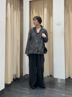 「KBF（ケイビーエフ）のアイテム（ジャケット/アウター）」を使った、こばさん（レディース・165cm）の秋コーディネート