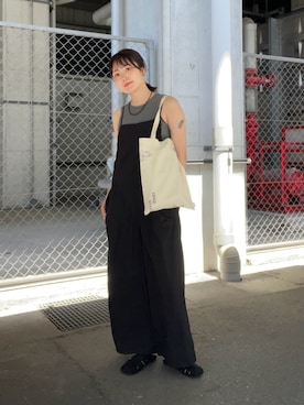 「KBF（ケイビーエフ）のアイテム（パンツ）」を使った、こばさん（レディース・165cm）の夏コーディネート