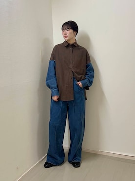 「骨格ナチュラル」｜furi82さん（レディース・165cm）の夏コーディネート