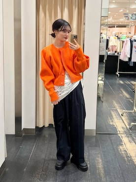 「KBF（ケイビーエフ）のサボベルトサンダル（サンダル）」を使った、furi82さん（レディース・165cm）の冬コーディネート