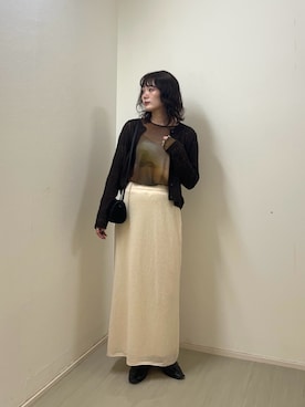 「KBF（ケイビーエフ）のアイテム（トップス）」を使った、こばさん（レディース・165cm）の秋コーディネート