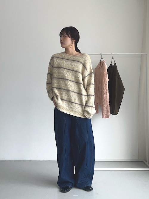 セール】タックWIDEデニム(デニムパンツ)|KBF(ケイビーエフ)の セール】タックWIDEデニム(デニムパンツ)|KBF(ケイビーエフ)の