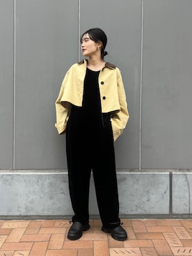 「KBF（ケイビーエフ）のサボベルトサンダル（サンダル）」を使った、furi82さん（レディース・165cm）の冬コーディネート