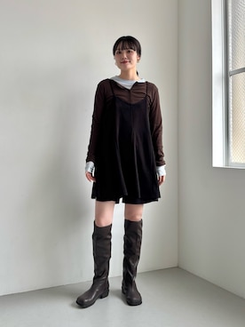 「KBF（ケイビーエフ）のシンプルショートパンツ（その他パンツ）」を使った、furi82さん（レディース・165cm）の秋コーディネート